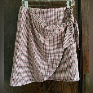 Loft plaid skirt